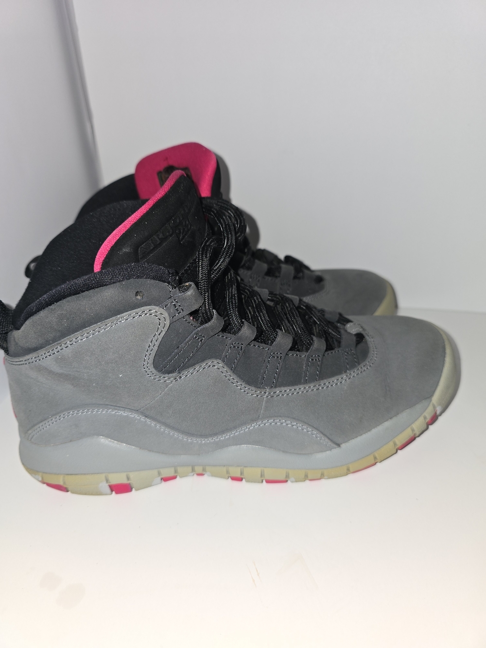 Nike Air Jordan 10 Retro GS Smoke Grey Sneakers Size 5.5Y N Fits Womens 7